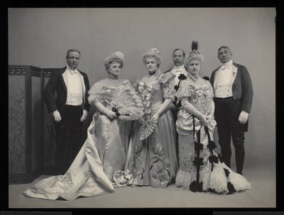 Group portrait at the James Hazen Hyde Ball, New York, January 31, 1905 by Byron Company